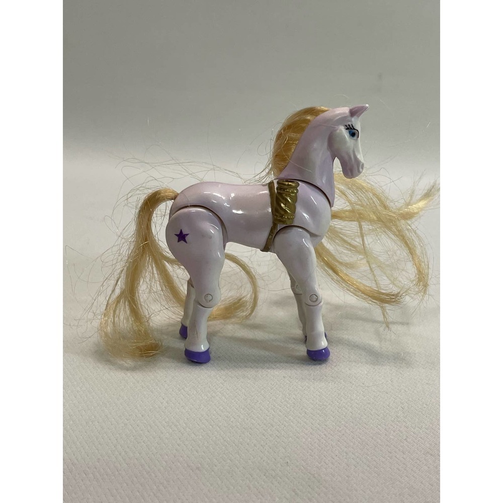 Trendmasters Star Castle Pony 1996 Articulated Moon and Stars White Blonde 1996